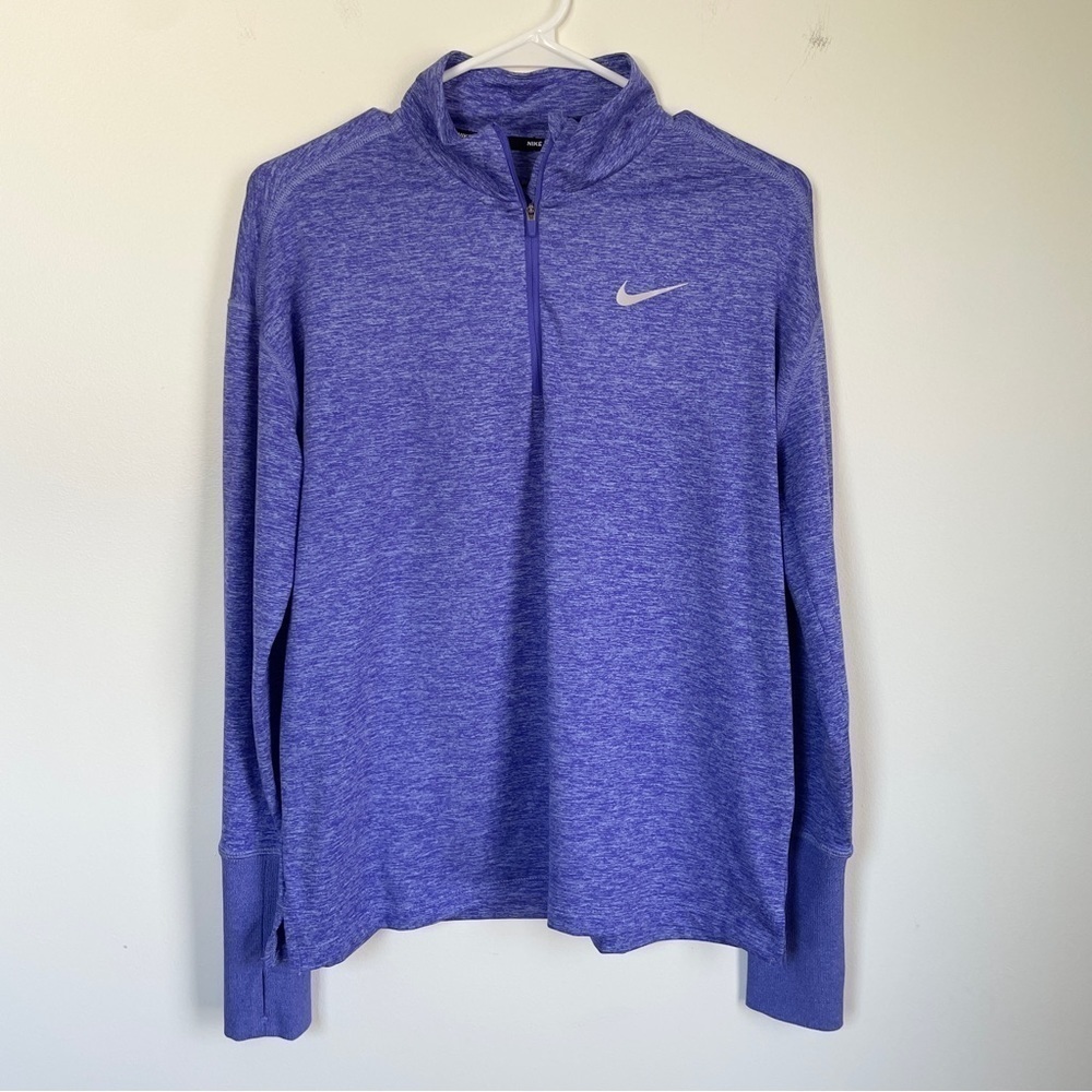 Nike running purple/blue quarter zip top